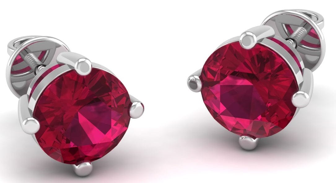 Pure Sterling Silver (92.5% purity)Precious, Beautiful and Designer Stud Earrings with cubic zirconia (AD) stones for Girls and Women