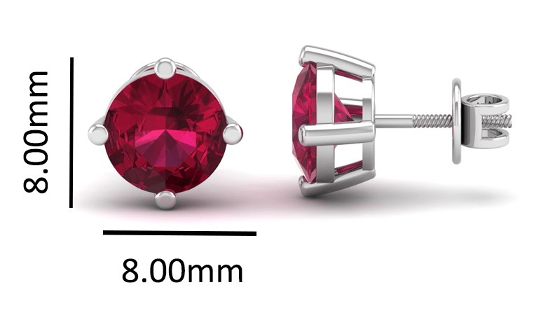 Pure Sterling Silver (92.5% purity)Precious, Beautiful and Designer Stud Earrings with cubic zirconia (AD) stones for Girls and Women