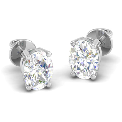 Pure Sterling Silver (92.5% purity)Precious, Beautiful and Designer Stud Earrings with cubic zirconia (AD) stones for Girls and Women