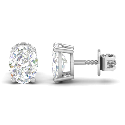 Pure Sterling Silver (92.5% purity)Precious, Beautiful and Designer Stud Earrings with cubic zirconia (AD) stones for Girls and Women