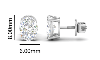Pure Sterling Silver (92.5% purity)Precious, Beautiful and Designer Stud Earrings with cubic zirconia (AD) stones for Girls and Women
