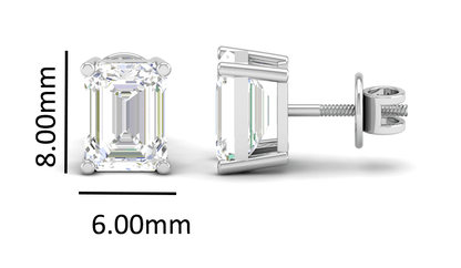 Pure Sterling Silver (92.5% purity)Precious, Beautiful and Designer Stud Earrings with cubic zirconia (AD) stones for Girls and Women