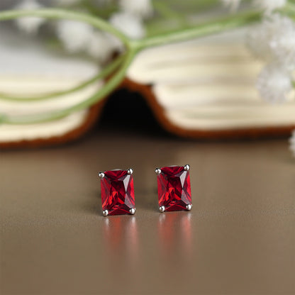Pure Sterling Silver (92.5% purity)Precious, Beautiful and Designer Stud Earrings with cubic zirconia (AD) stones for Girls and Women