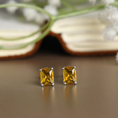 Pure Sterling Silver (92.5% purity)Precious, Beautiful and Designer Stud Earrings with cubic zirconia (AD) stones for Girls and Women