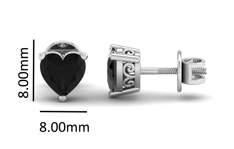 Pure Sterling Silver (92.5% purity)Precious, Beautiful and Designer Stud Earrings with cubic zirconia (AD) stones for Girls and Women