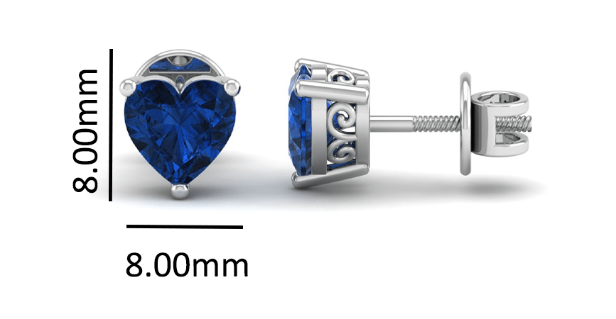 Pure Sterling Silver (92.5% purity)Precious, Beautiful and Designer Stud Earrings with cubic zirconia (AD) stones for Girls and Women