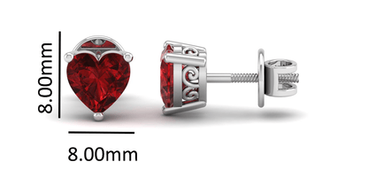 Pure Sterling Silver (92.5% purity)Precious, Beautiful and Designer Stud Earrings with cubic zirconia (AD) stones for Girls and Women