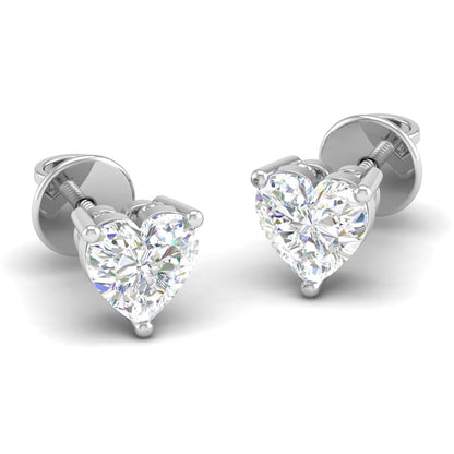 Pure Sterling Silver (92.5% purity)Precious, Beautiful and Designer Stud Earrings with cubic zirconia (AD) stones for Girls and Women