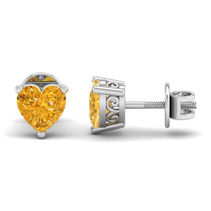 Pure Sterling Silver (92.5% purity)Precious, Beautiful and Designer Stud Earrings with cubic zirconia (AD) stones for Girls and Women