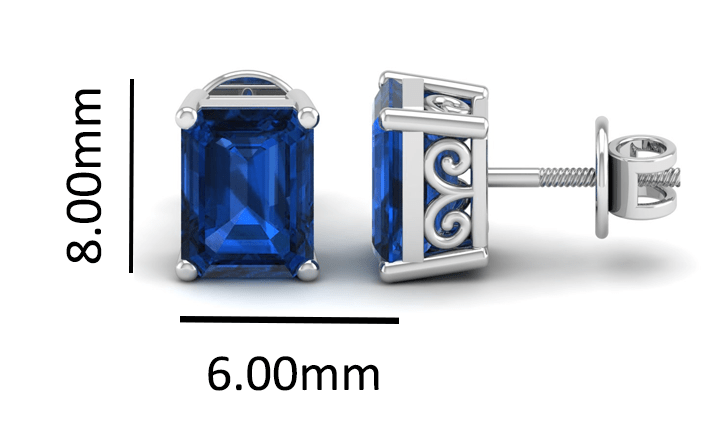 Pure Sterling Silver (92.5% purity)Precious, Beautiful and Designer Stud Earrings with cubic zirconia (AD) stones for Girls and Women