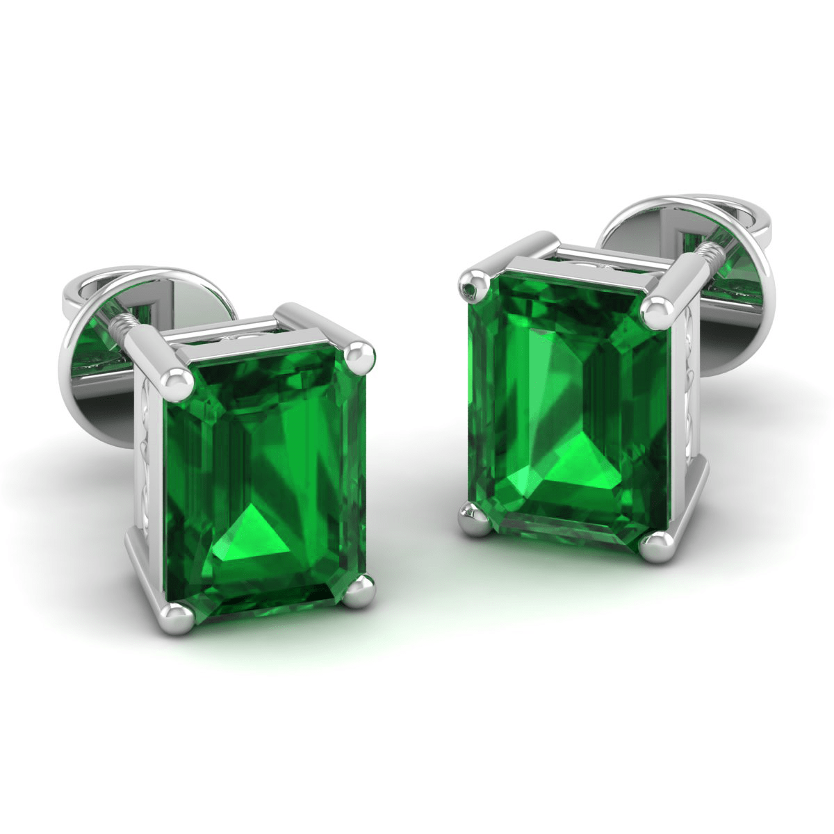 Pure Sterling Silver (92.5% purity)Precious, Beautiful and Designer Stud Earrings with cubic zirconia (AD) stones for Girls and Women