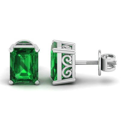 Pure Sterling Silver (92.5% purity)Precious, Beautiful and Designer Stud Earrings with cubic zirconia (AD) stones for Girls and Women