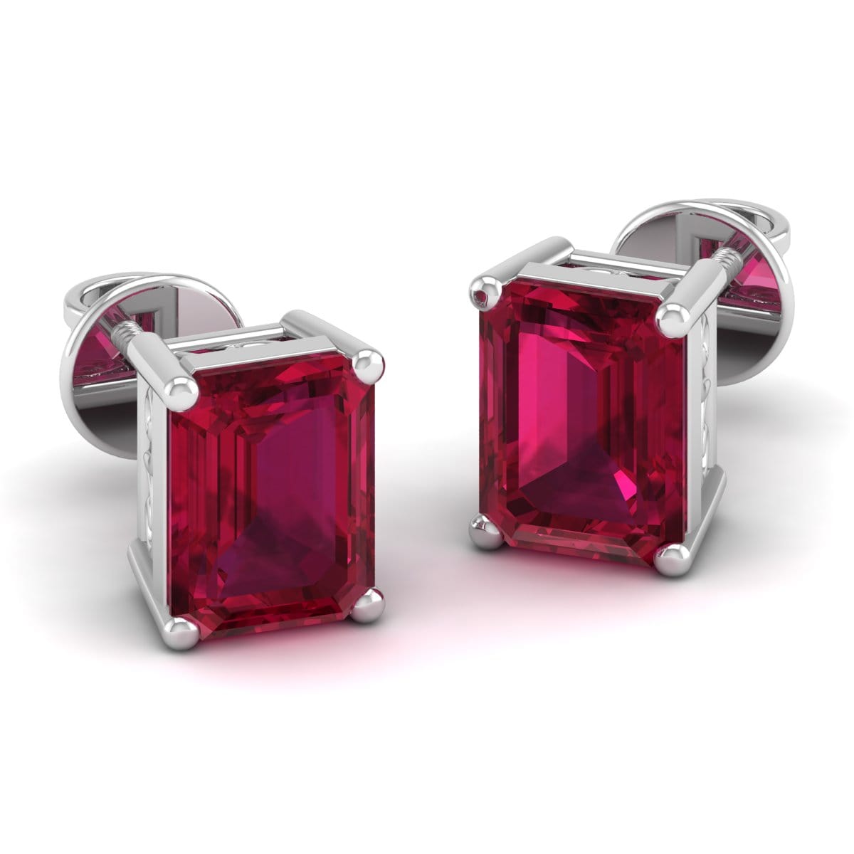 Pure Sterling Silver (92.5% purity)Precious, Beautiful and Designer Stud Earrings with cubic zirconia (AD) stones for Girls and Women