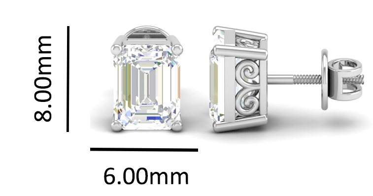 Pure Sterling Silver (92.5% purity)Precious, Beautiful and Designer Stud Earrings with cubic zirconia (AD) stones for Girls and Women