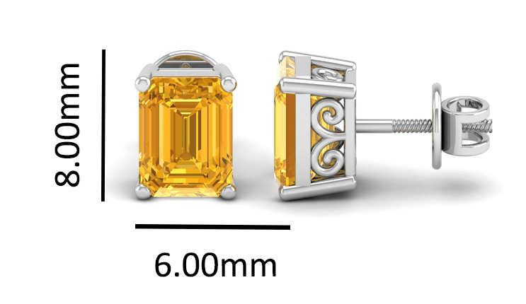 Pure Sterling Silver (92.5% purity)Precious, Beautiful and Designer Stud Earrings with cubic zirconia (AD) stones for Girls and Women
