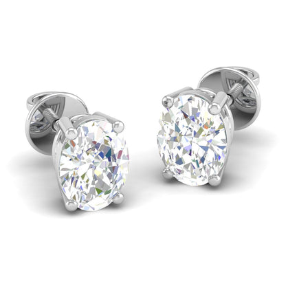 Pure Sterling Silver (92.5% purity)Precious, Beautiful and Designer Stud Earrings with cubic zirconia (AD) stones for Girls and Women
