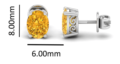 Pure Sterling Silver (92.5% purity)Precious, Beautiful and Designer Stud Earrings with cubic zirconia (AD) stones for Girls and Women