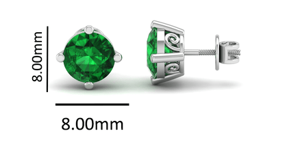 Pure Sterling Silver (92.5% purity)Precious, Beautiful and Designer Stud Earrings with cubic zirconia (AD) stones for Girls and Women
