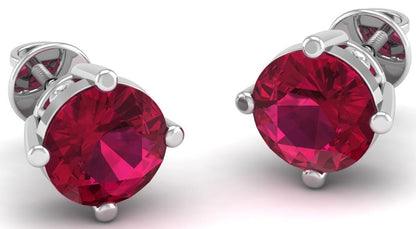 Pure Sterling Silver (92.5% purity)Precious, Beautiful and Designer Stud Earrings with cubic zirconia (AD) stones for Girls and Women