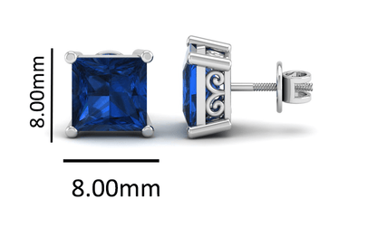 Pure Sterling Silver (92.5% purity)Precious, Beautiful and Designer Stud Earrings with cubic zirconia (AD) stones for Girls and Women