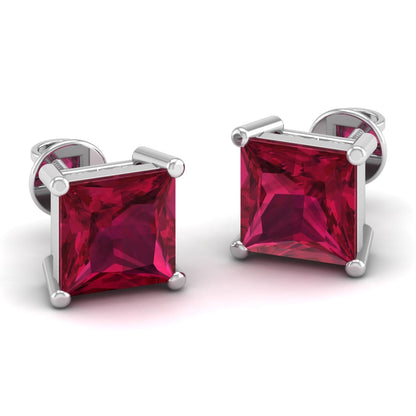 Pure Sterling Silver (92.5% purity)Precious, Beautiful and Designer Stud Earrings with cubic zirconia (AD) stones for Girls and Women