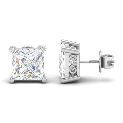 Pure Sterling Silver (92.5% purity)Precious, Beautiful and Designer Stud Earrings with cubic zirconia (AD) stones for Girls and Women