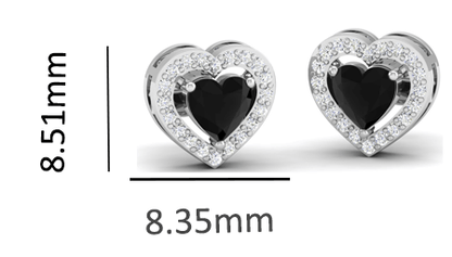 Pure Sterling Silver (92.5% purity)Precious, Beautiful and Designer Stud Earrings with cubic zirconia (AD) stones for Girls and Women
