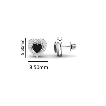 Pure Sterling Silver (92.5% purity)Precious, Beautiful and Designer Stud Earrings with cubic zirconia (AD) stones for Girls and Women