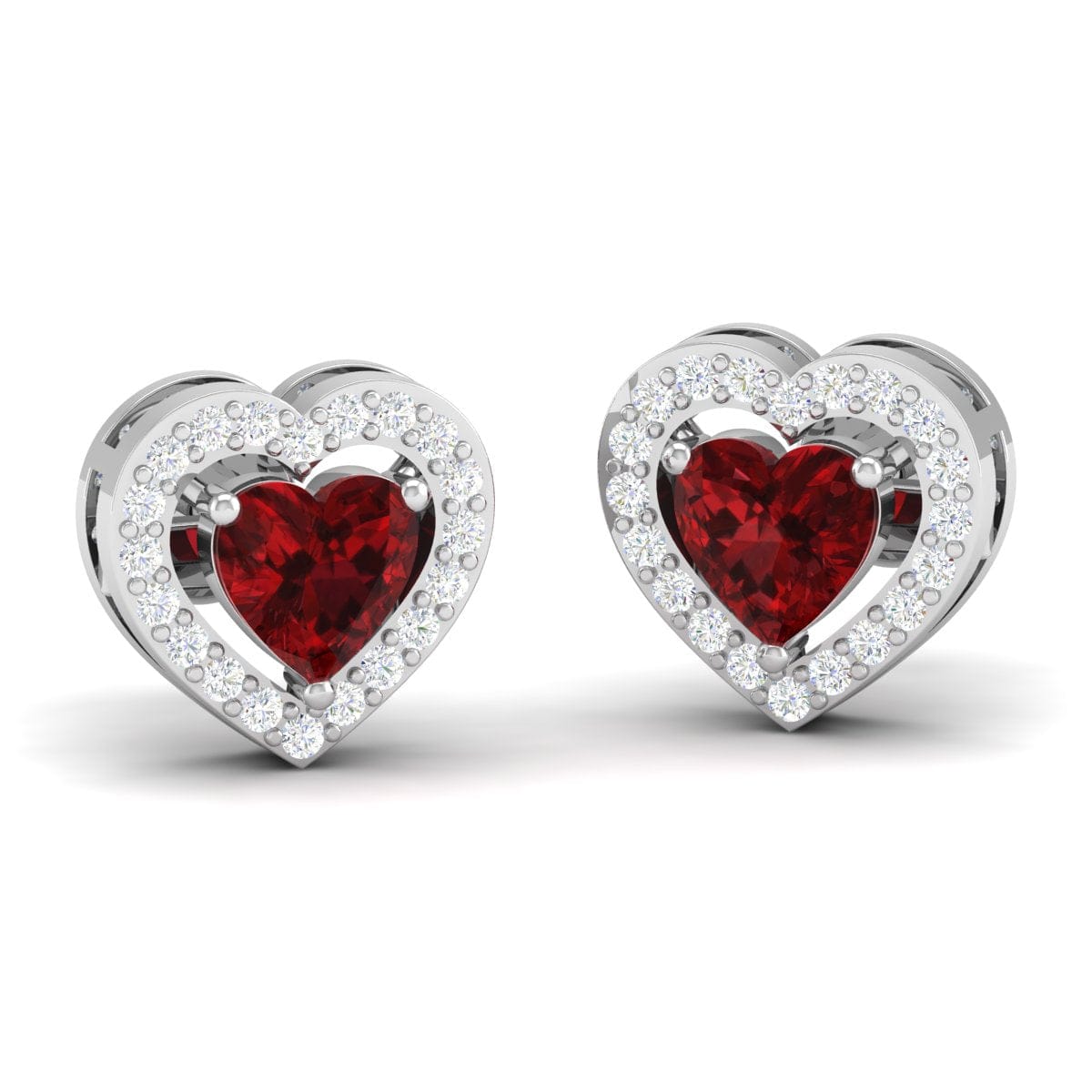 Pure Sterling Silver (92.5% purity)Precious, Beautiful and Designer Stud Earrings with cubic zirconia (AD) stones for Girls and Women