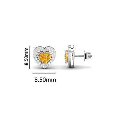 Pure Sterling Silver (92.5% purity)Precious, Beautiful and Designer Stud Earrings with cubic zirconia (AD) stones for Girls and Women
