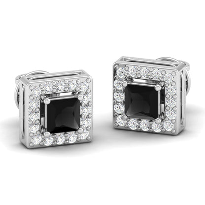 Pure Sterling Silver (92.5% purity)Precious, Beautiful and Designer Stud Earrings with cubic zirconia (AD) stones for Girls and Women