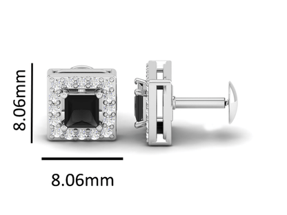 Pure Sterling Silver (92.5% purity)Precious, Beautiful and Designer Stud Earrings with cubic zirconia (AD) stones for Girls and Women