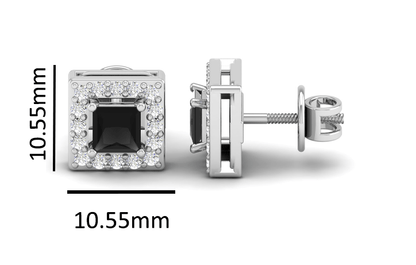 Pure Sterling Silver (92.5% purity)Precious, Beautiful and Designer Stud Earrings with cubic zirconia (AD) stones for Girls and Women
