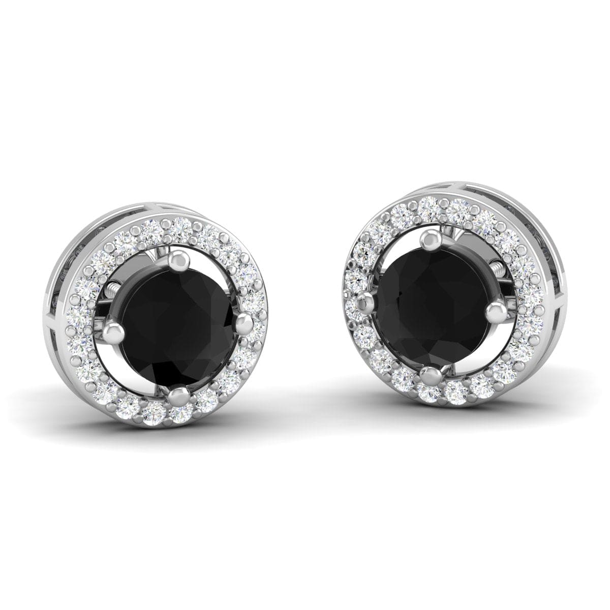 Pure Sterling Silver (92.5% purity)Precious, Beautiful and Designer Stud Earrings with cubic zirconia (AD) stones for Girls and Women