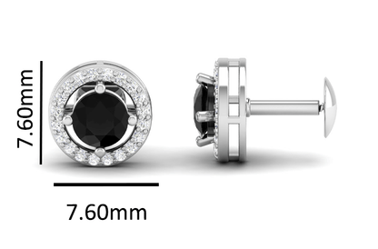Pure Sterling Silver (92.5% purity)Precious, Beautiful and Designer Stud Earrings with cubic zirconia (AD) stones for Girls and Women