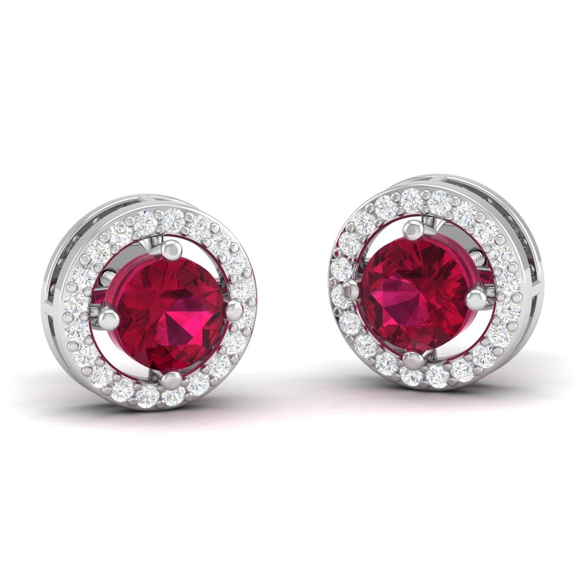 Pure Sterling Silver (92.5% purity)Precious, Beautiful and Designer Stud Earrings with cubic zirconia (AD) stones for Girls and Women