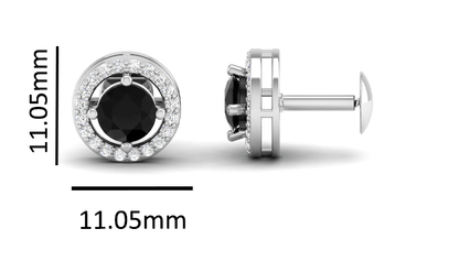 Pure Sterling Silver (92.5% purity)Precious, Beautiful and Designer Stud Earrings with cubic zirconia (AD) stones for Girls and Women