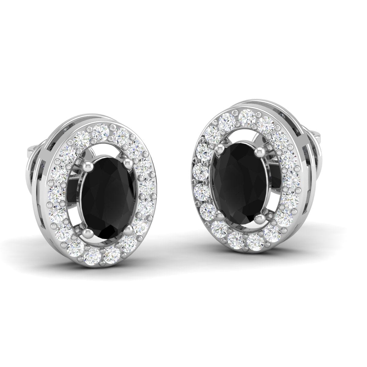 Pure Sterling Silver (92.5% purity)Precious, Beautiful and Designer Stud Earrings with cubic zirconia (AD) stones for Girls and Women