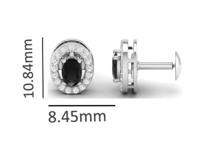 Pure Sterling Silver (92.5% purity)Precious, Beautiful and Designer Stud Earrings with cubic zirconia (AD) stones for Girls and Women