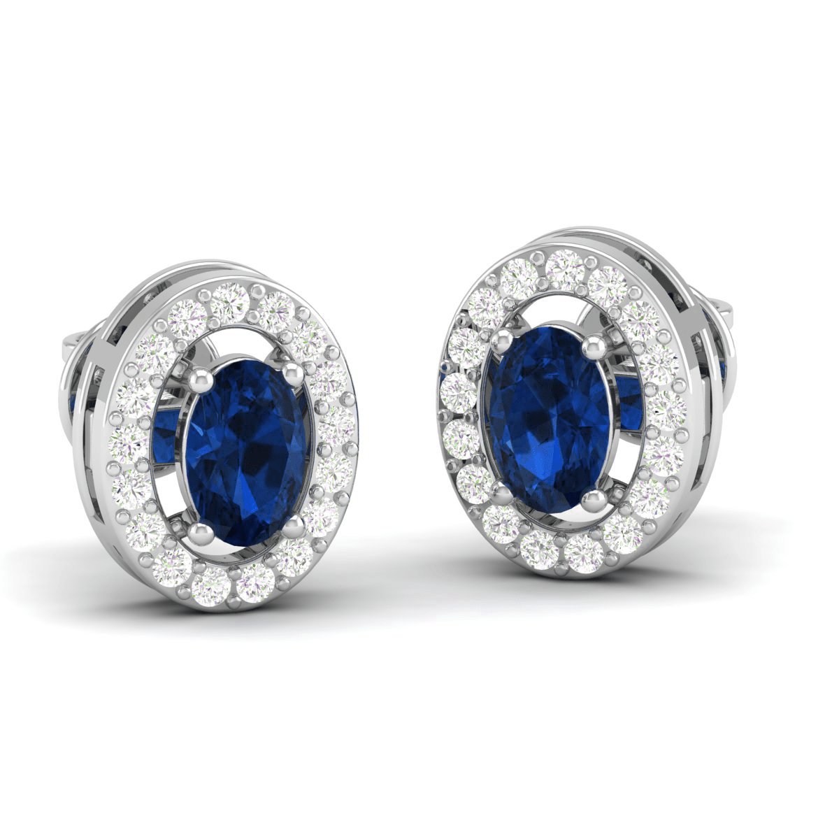 Pure Sterling Silver (92.5% purity)Precious, Beautiful and Designer Stud Earrings with cubic zirconia (AD) stones for Girls and Women
