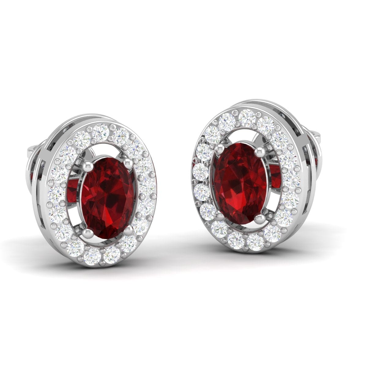 Pure Sterling Silver (92.5% purity)Precious, Beautiful and Designer Stud Earrings with cubic zirconia (AD) stones for Girls and Women