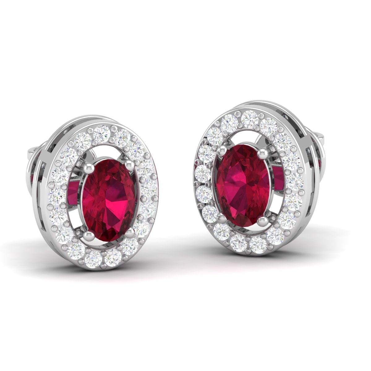 Pure Sterling Silver (92.5% purity)Precious, Beautiful and Designer Stud Earrings with cubic zirconia (AD) stones for Girls and Women
