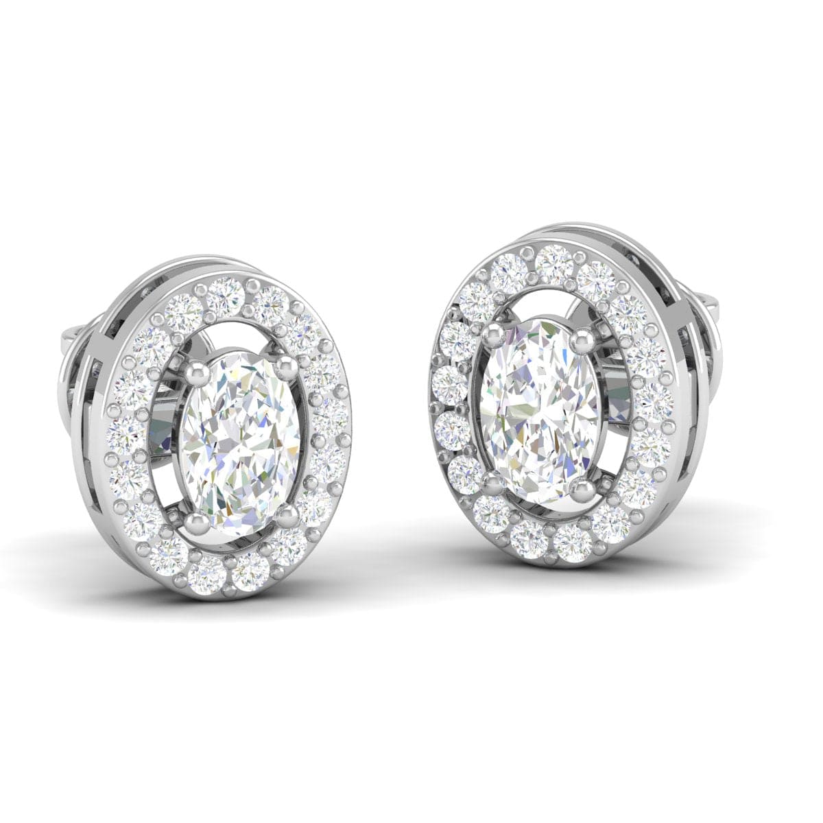 Pure Sterling Silver (92.5% purity)Precious, Beautiful and Designer Stud Earrings with cubic zirconia (AD) stones for Girls and Women