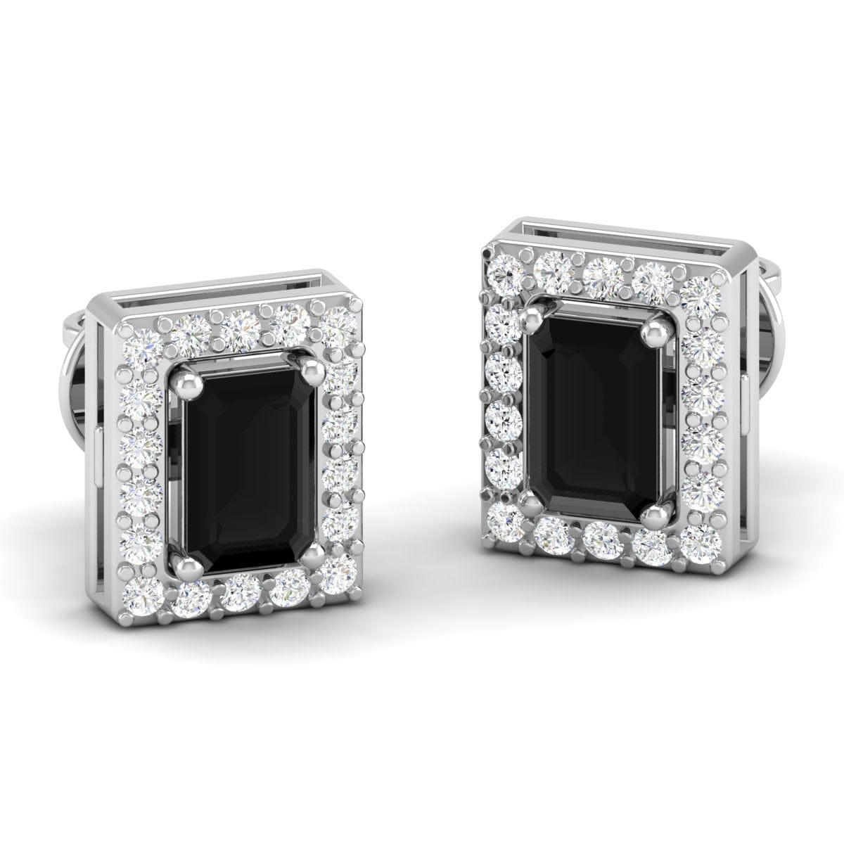 Pure Sterling Silver (92.5% purity)Precious, Beautiful and Designer Stud Earrings with cubic zirconia (AD) stones for Girls and Women
