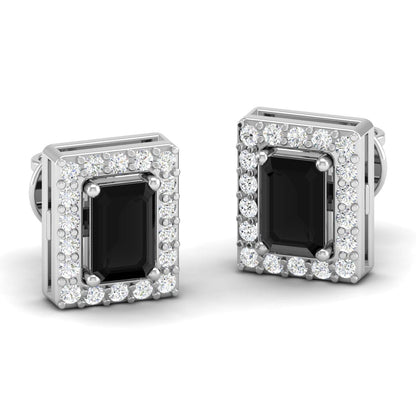 Pure Sterling Silver (92.5% purity)Precious, Beautiful and Designer Stud Earrings with cubic zirconia (AD) stones for Girls and Women