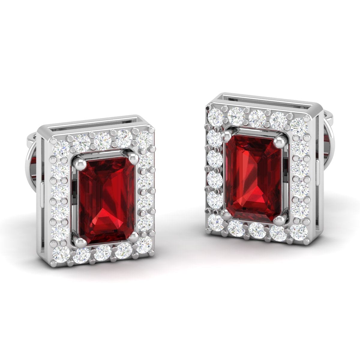 Pure Sterling Silver (92.5% purity)Precious, Beautiful and Designer Stud Earrings with cubic zirconia (AD) stones for Girls and Women