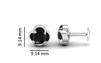 Pure Sterling Silver (92.5% purity)Precious, Beautiful and Designer Stud Earrings with cubic zirconia (AD) stones for Girls and Women