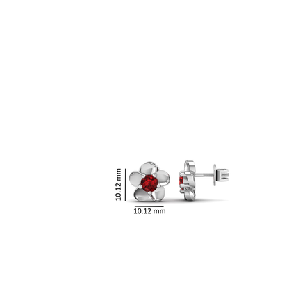 Pure Sterling Silver (92.5% purity)Precious, Beautiful and Designer Stud Earrings with cubic zirconia (AD) stones for Girls and Women