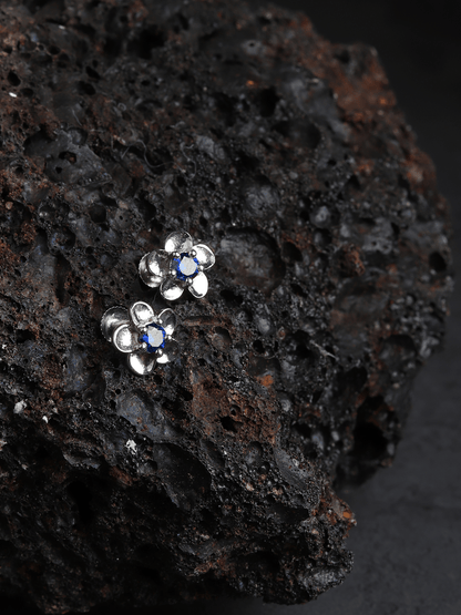 Pure Sterling Silver (92.5% purity)Precious, Beautiful and Designer Stud Earrings with cubic zirconia (AD) stones for Girls and Women