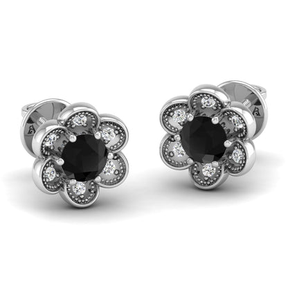 Pure Sterling Silver (92.5% purity)Precious, Beautiful and Designer Stud Earrings with cubic zirconia (AD) stones for Girls and Women